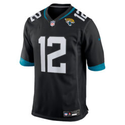 Alternative view of Travis Hunter Jacksonville Jaguars Black Alternate Game Jersey - All Stitched