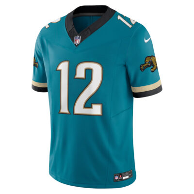 Alternative view of Travis Hunter Jacksonville Jaguars Teal 2nd Alternate Vapor F.U.S.E Limited Jersey - All Stitched