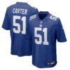 Abdul Carter New York Giants Royal Blue Home Game Jersey - All Stitched