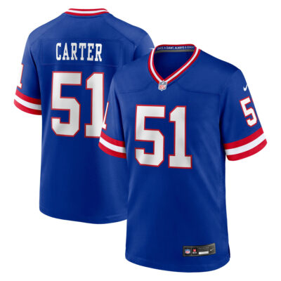 Abdul Carter New York Giants Royal Blue 2nd Alternate Game Jersey - All Stitched