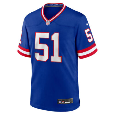 Alternative view of Abdul Carter New York Giants Royal Blue 2nd Alternate Game Jersey - All Stitched