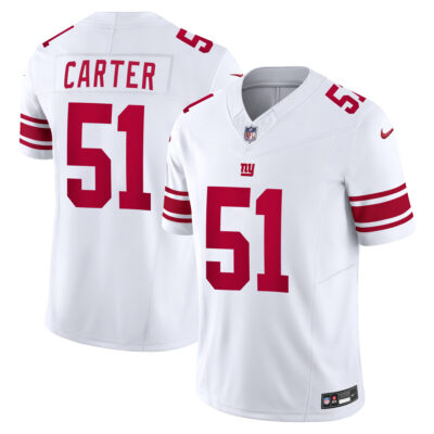 Abdul Carter New York Giants White Road Vapor F.U.S.E Limited Jersey - All Stitched