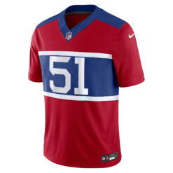Alternative view of Abdul Carter New York Giants Red Alternate Vapor F.U.S.E Limited Jersey - All Stitched