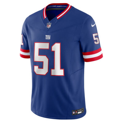 Alternative view of Abdul Carter New York Giants Royal Blue 2nd Alternate Vapor F.U.S.E Limited Jersey - All Stitched