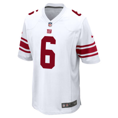 Alternative view of Jaxson Dart New York Giants White Road Game Jersey - All Stitched