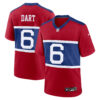 Jaxson Dart New York Giants Red Alternate Game Jersey - All Stitched