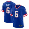 Jaxson Dart New York Giants Royal Blue 2nd Alternate Game Jersey - All Stitched