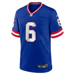 Alternative view of Jaxson Dart New York Giants Royal Blue 2nd Alternate Game Jersey - All Stitched