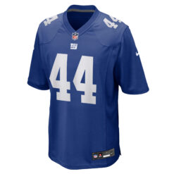 Alternative view of Cam Skattebo New York Giants Royal Blue Home Game Jersey - All Stitched
