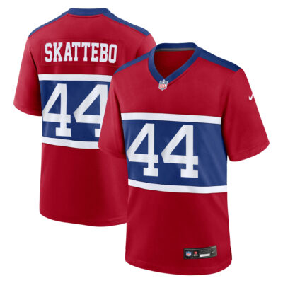 Cam Skattebo New York Giants Red Alternate Game Jersey - All Stitched