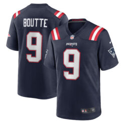 Kayshon Boutte New England Patriots Navy Home Game Jersey - All Stitched