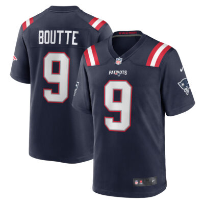 Kayshon Boutte New England Patriots Navy Home Game Jersey - All Stitched