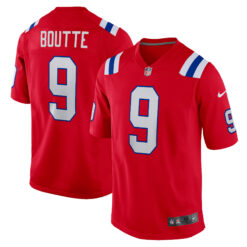 Kayshon Boutte New England Patriots Red Alternate Game Jersey - All Stitched