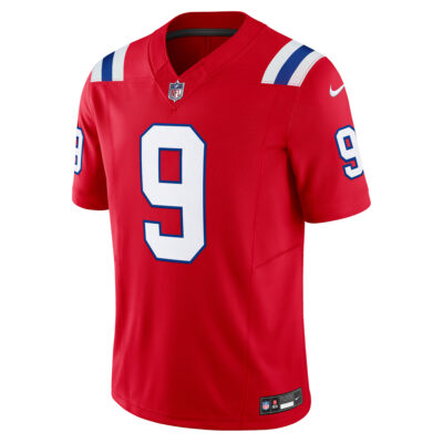 Alternative view of Kayshon Boutte New England Patriots Red Alternate Vapor F.U.S.E Limited Jersey - All Stitched