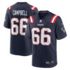 Will Campbell New England Patriots Navy Home Game Jersey - All Stitched
