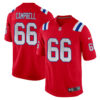 Will Campbell New England Patriots Red Alternate Game Jersey - All Stitched