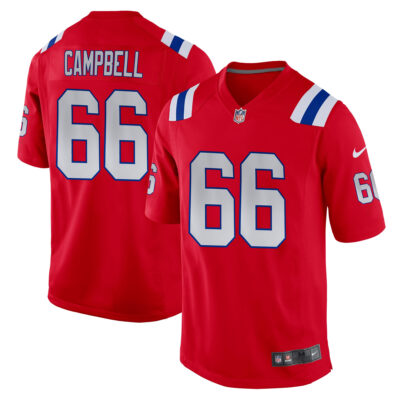 Will Campbell New England Patriots Red Alternate Game Jersey - All Stitched