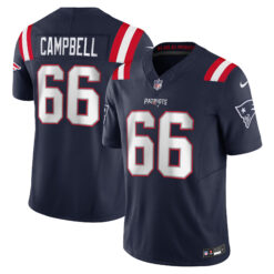 Will Campbell New England Patriots Navy Home Vapor F.U.S.E Limited Jersey - All Stitched