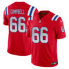 Will Campbell New England Patriots Red Alternate Vapor F.U.S.E Limited Jersey - All Stitched