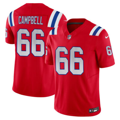 Will Campbell New England Patriots Red Alternate Vapor F.U.S.E Limited Jersey - All Stitched