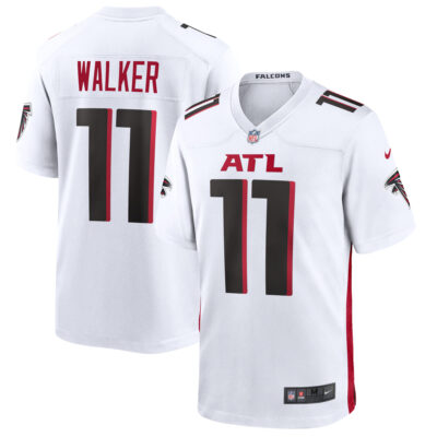 Jalon Walker Atlanta Falcons White Road Game Jersey - All Stitched