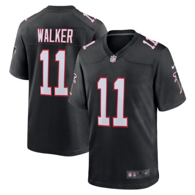 Jalon Walker Atlanta Falcons Black Alternate Game Jersey - All Stitched