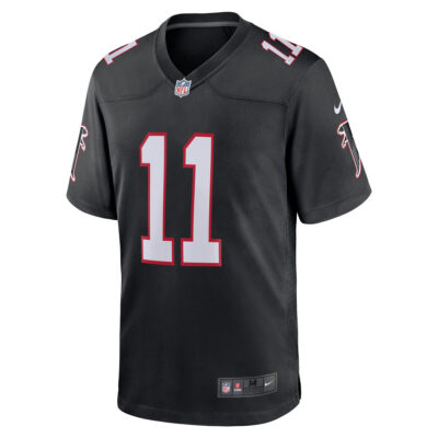 Alternative view of Jalon Walker Atlanta Falcons Black Alternate Game Jersey - All Stitched