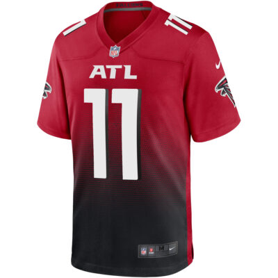 Alternative view of Jalon Walker Atlanta Falcons Red 2nd Alternate Game Jersey - All Stitched