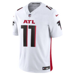 Alternative view of Jalon Walker Atlanta Falcons White Road Vapor F.U.S.E Limited Jersey - All Stitched