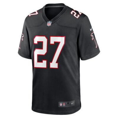 Alternative view of James Pearce Jr Atlanta Falcons Black Alternate Game Jersey - All Stitched