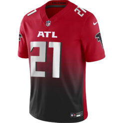 Alternative view of Deion Sanders Atlanta Falcons Red 2nd Alternate Vapor F.U.S.E Limited Jersey - All Stitched