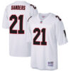 Deion Sanders Atlanta Falcons White Legacy Jersey - All Stitched