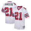 Deion Sanders Atlanta Falcons White 1989 Throwback Jersey - All Stitched