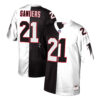 Deion Sanders Atlanta Falcons Black White Split Legacy Jersey - All Stitched