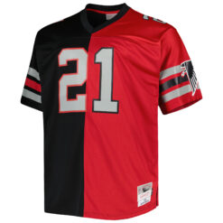 Alternative view of Deion Sanders Atlanta Falcons Black Red Split Legacy Jersey - All Stitched