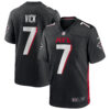 Michael Vick Atlanta Falcons Black Home Game Jersey - All Stitched