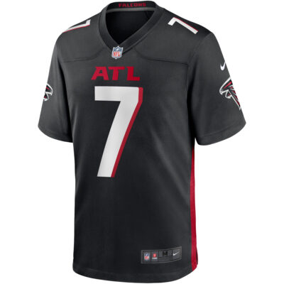 Alternative view of Michael Vick Atlanta Falcons Black Home Game Jersey - All Stitched