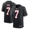 Michael Vick Atlanta Falcons Black Alternate Game Jersey - All Stitched