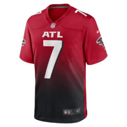 Alternative view of Michael Vick Atlanta Falcons Red 2nd Alternate Game Jersey - All Stitched