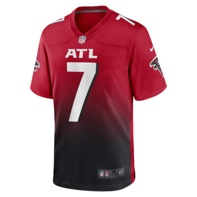 Alternative view of Michael Vick Atlanta Falcons Red 2nd Alternate Game Jersey - All Stitched