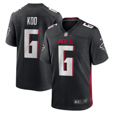 Younghoe Koo Atlanta Falcons Black Home Game Jersey - All Stitched