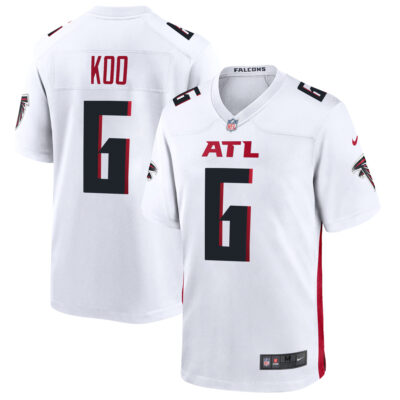 Younghoe Koo Atlanta Falcons White Road Game Jersey - All Stitched