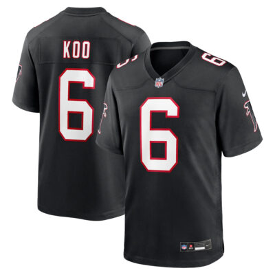 Younghoe Koo Atlanta Falcons Black Alternate Game Jersey - All Stitched