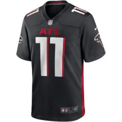 Alternative view of Julio Jones Atlanta Falcons Black Home Game Jersey - All Stitched