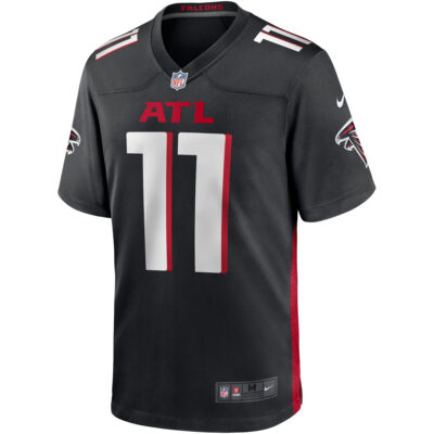 Alternative view of Julio Jones Atlanta Falcons Black Home Game Jersey - All Stitched