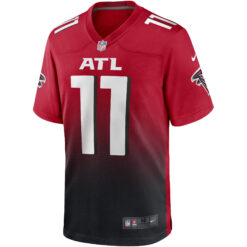 Alternative view of Julio Jones Atlanta Falcons Red 2nd Alternate Game Jersey - All Stitched