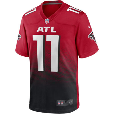 Alternative view of Julio Jones Atlanta Falcons Red 2nd Alternate Game Jersey - All Stitched