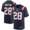 Curtis Martin New England Patriots Navy Home Game Jersey - All Stitched