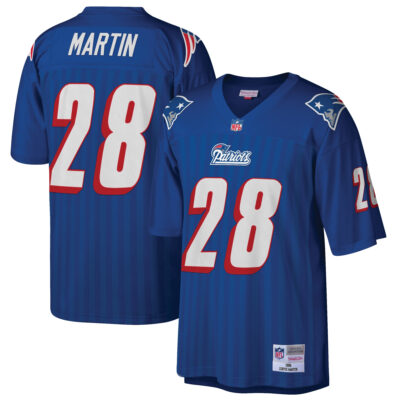 Curtis Martin New England Patriots Royal Blue Legacy Jersey - All Stitched
