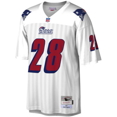 Alternative view of Curtis Martin New England Patriots White Legacy Jersey - All Stitched